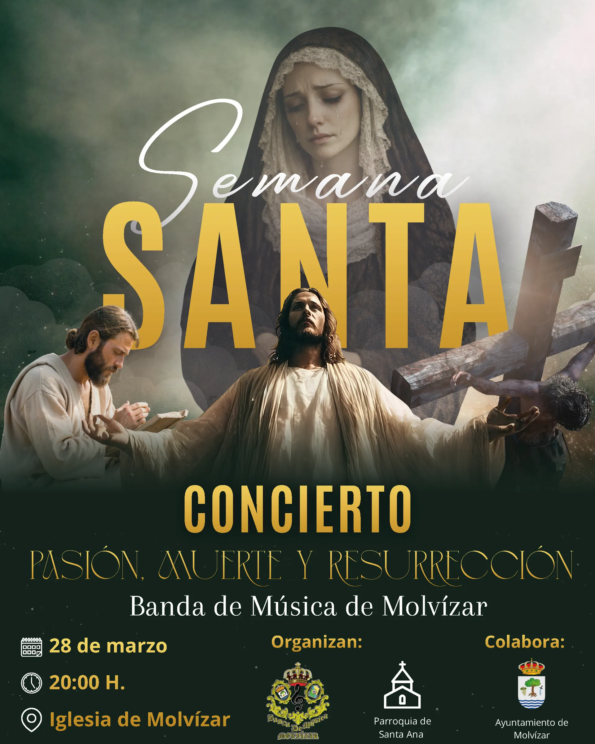 Concierto Semana Santa 2026 en Molvízar – Pasión, Muerte y Resurrección